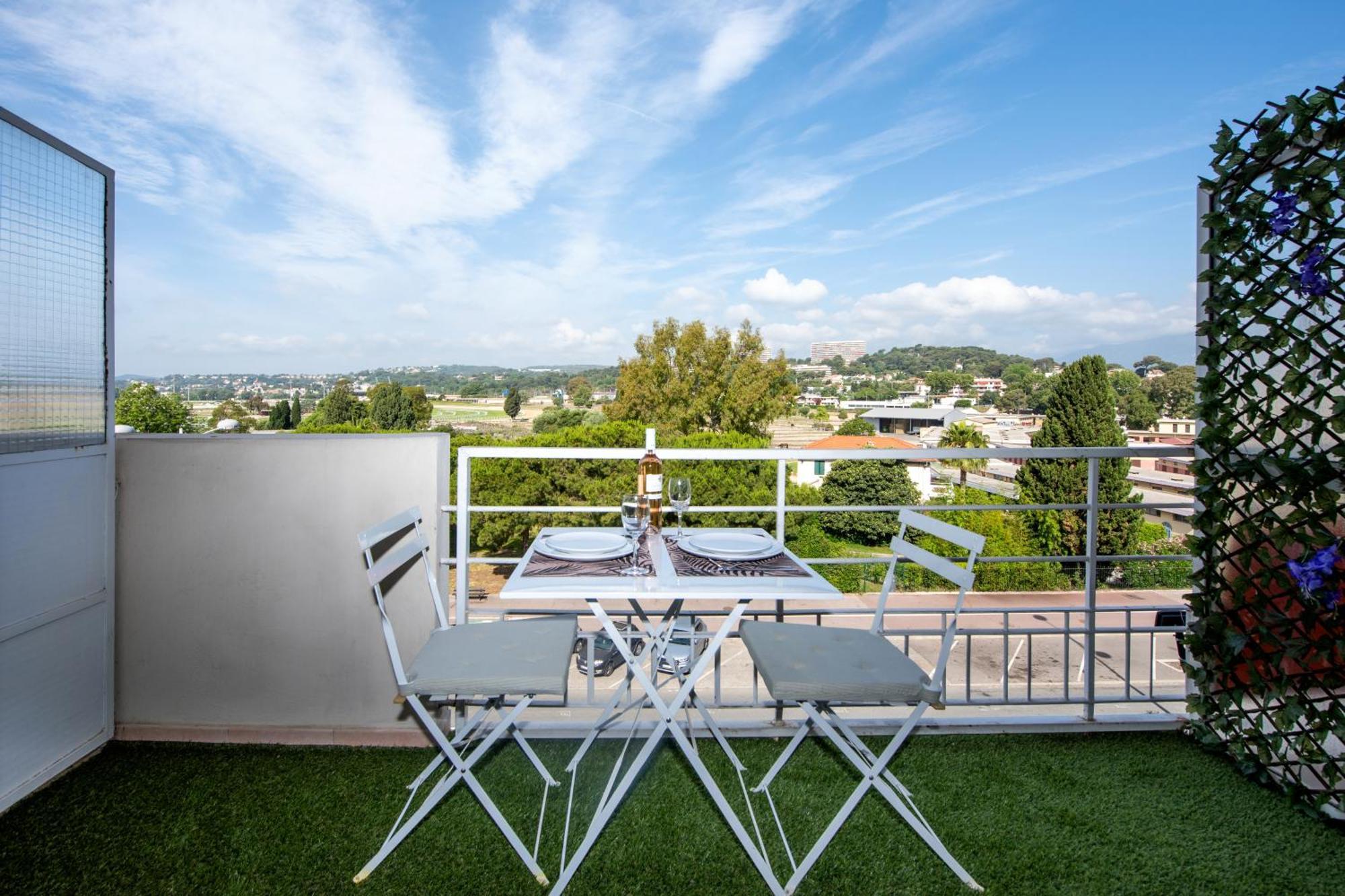 Appartement Vue Mer Cagnes-sur-Mer Exterior foto
